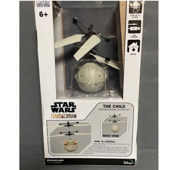 Star Wars Mandalorian The Child Motion Sensing
Helicopter Baby Yoda World Tech - Picture 2 of 11